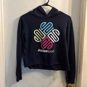 Justice Sport slightly cropped hoodie size 12